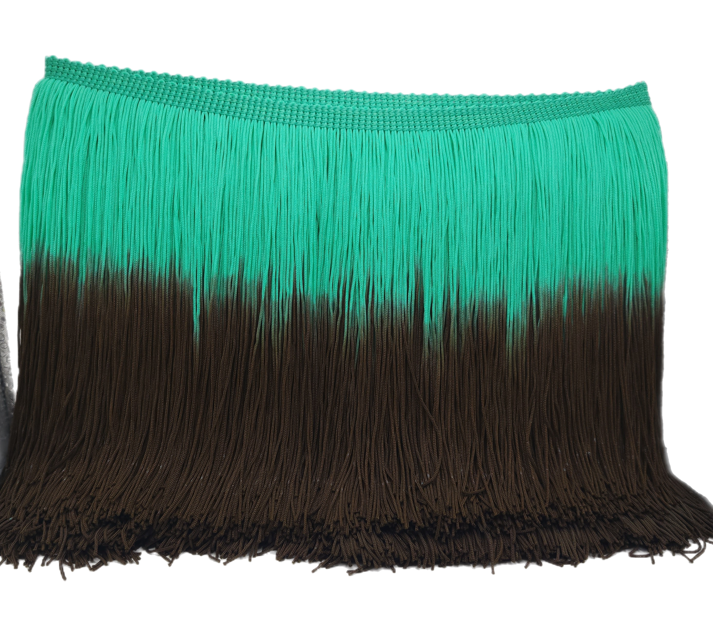 Turquoise Brown Ombre Fringe