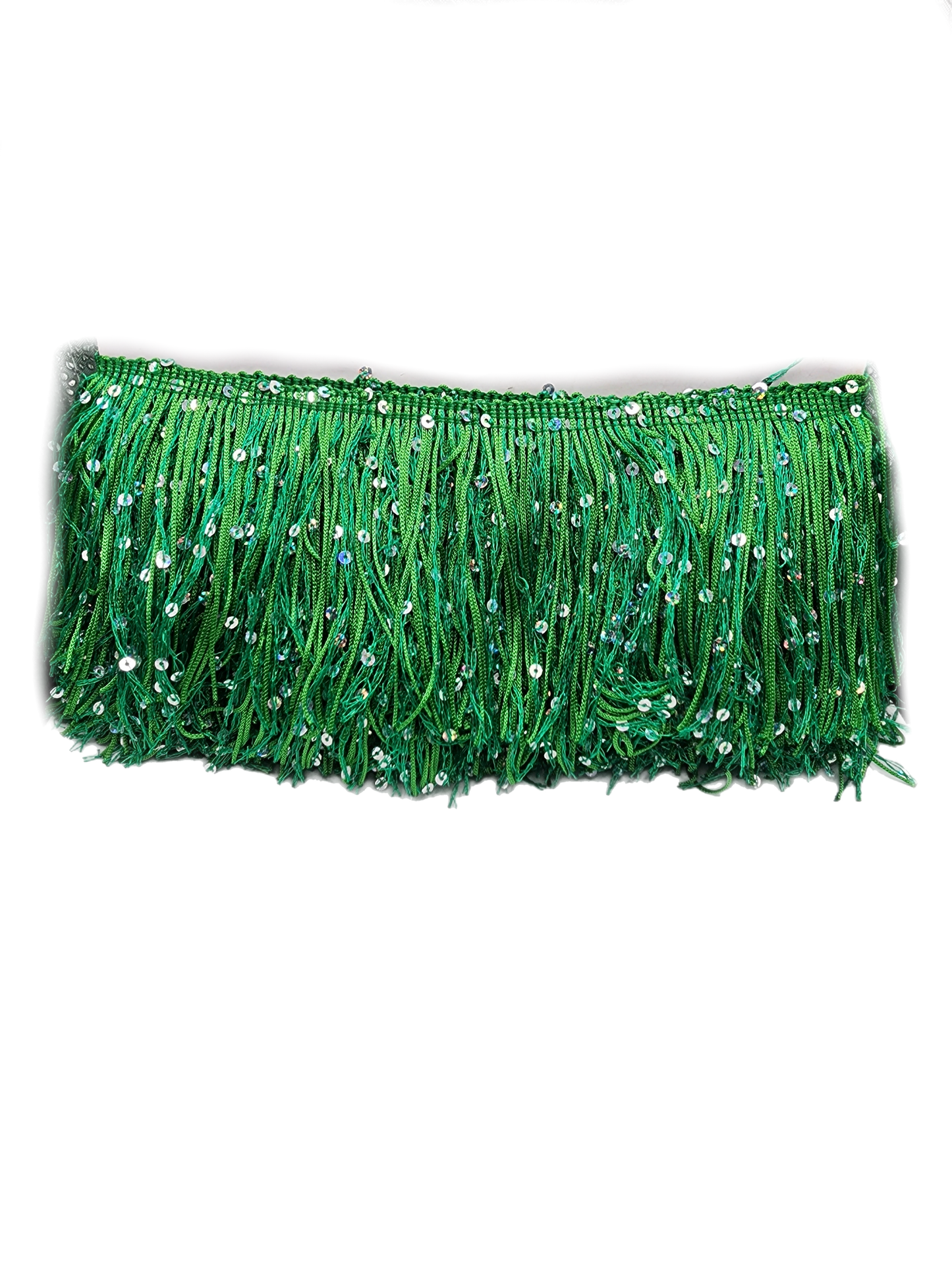 Green & Silver Sequin Fringe