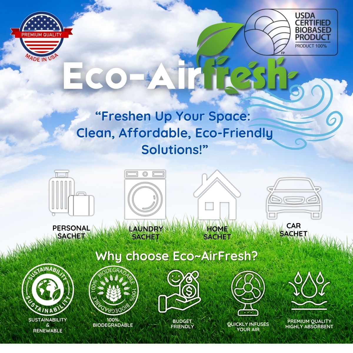 Eco-AirFresh Sachet Base
