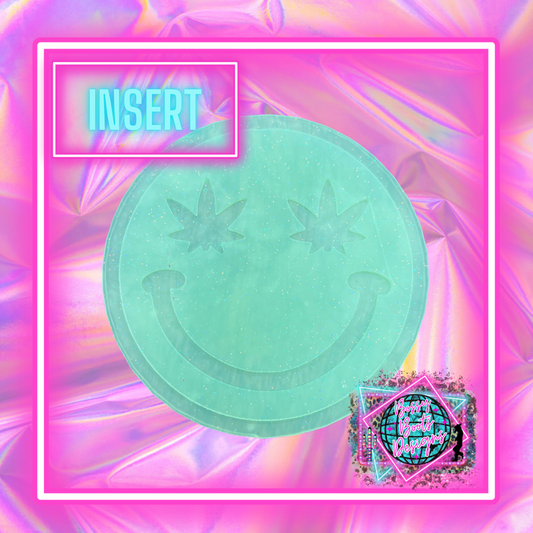 Pot Leaf Eye Smiley Insert