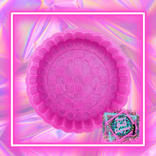 Jeweled Checkered Smiley