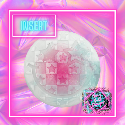 Checkered Star Smiley Insert