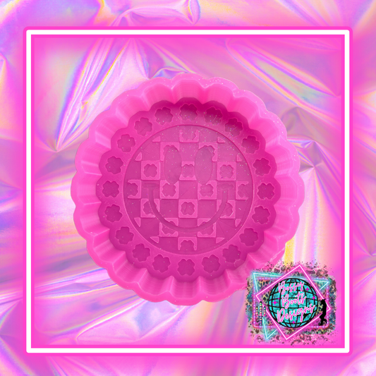All Clover Jeweled Checkered Smiley