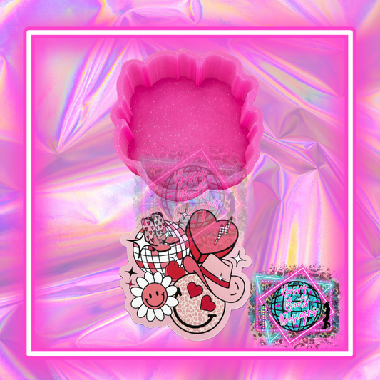 Retro Valentine Cardstock Only Mold