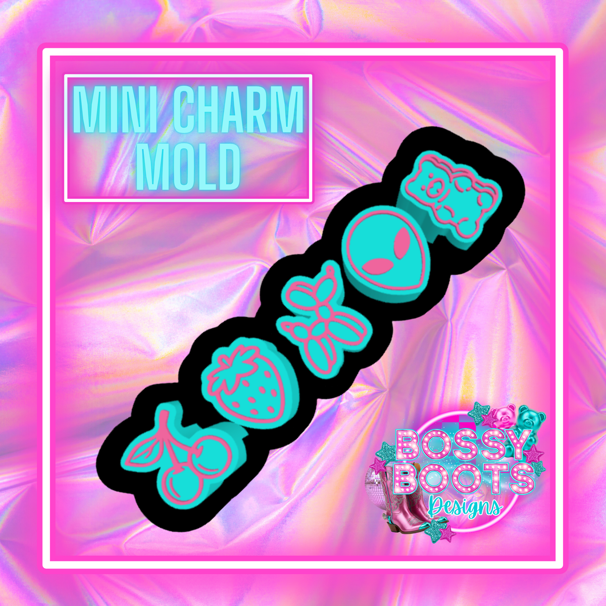 Retro Vibes Mini Charm Mold
