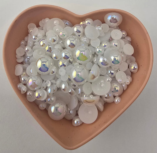 White AB Half Pearl Mix
