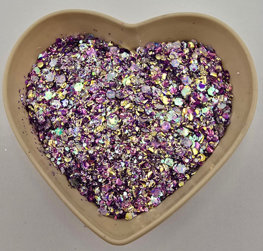 Jasmine 3D Bubble Cat Eye Chunky Glitter