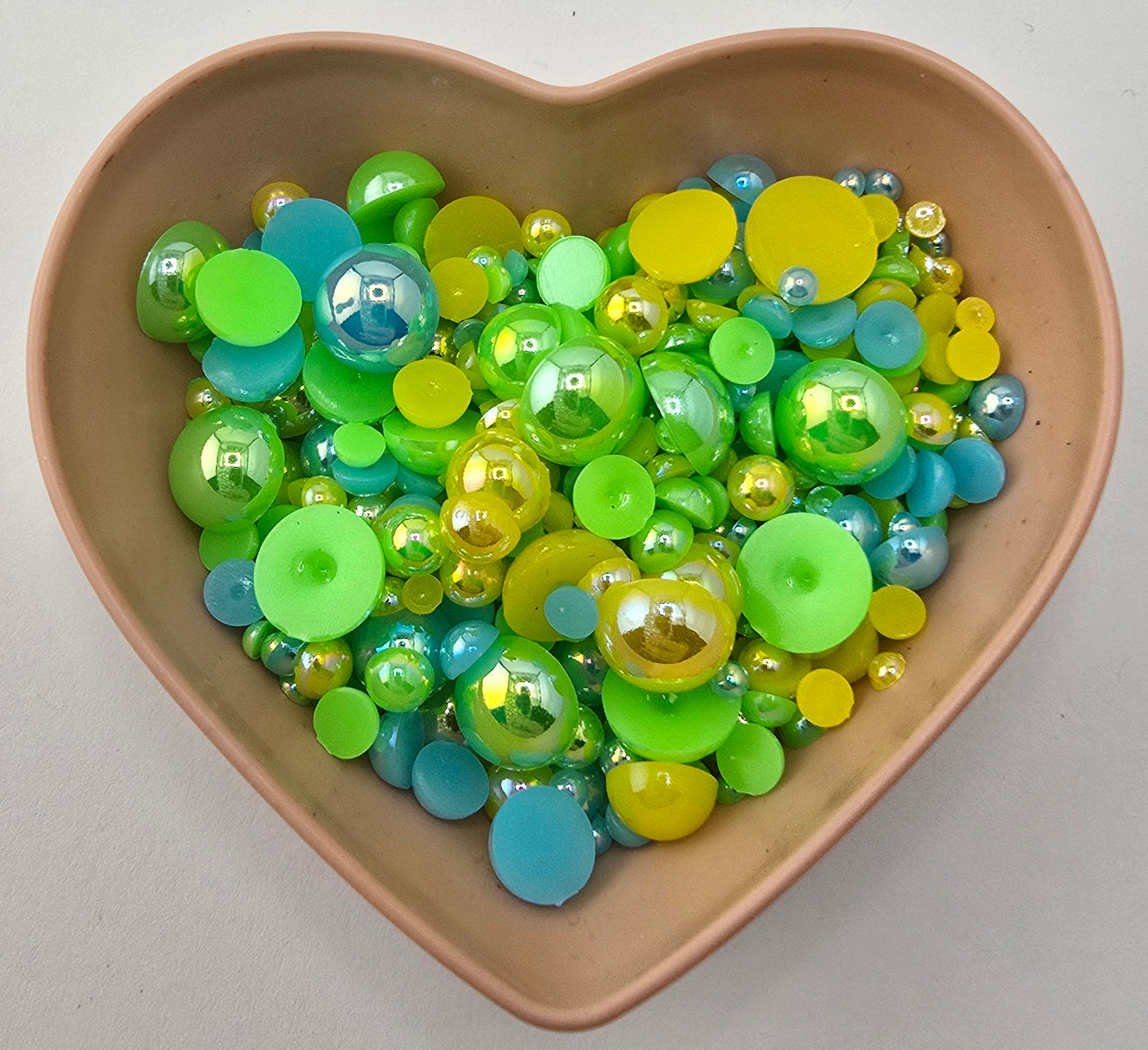 Neon Key Lime Half Pearl Mix