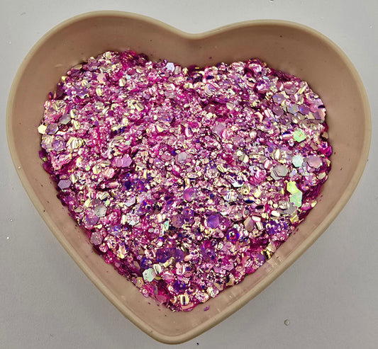 Cupcake 3D Bubble Cat Eye Chunky Glitter