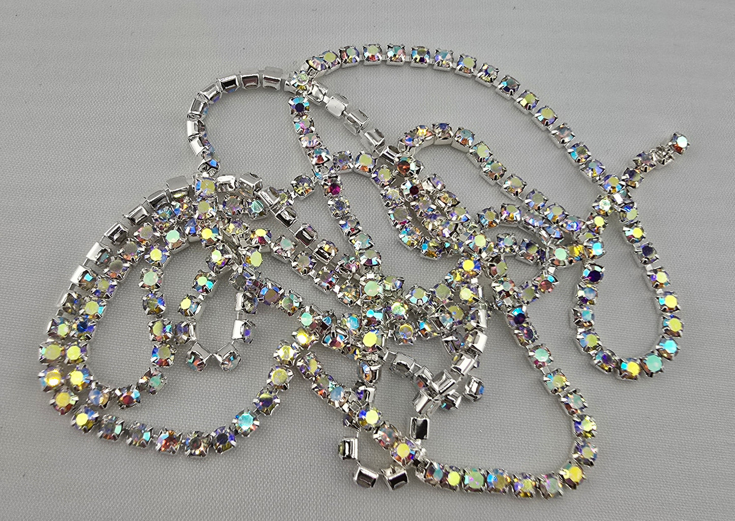 Crystal AB Rhinestone Chain