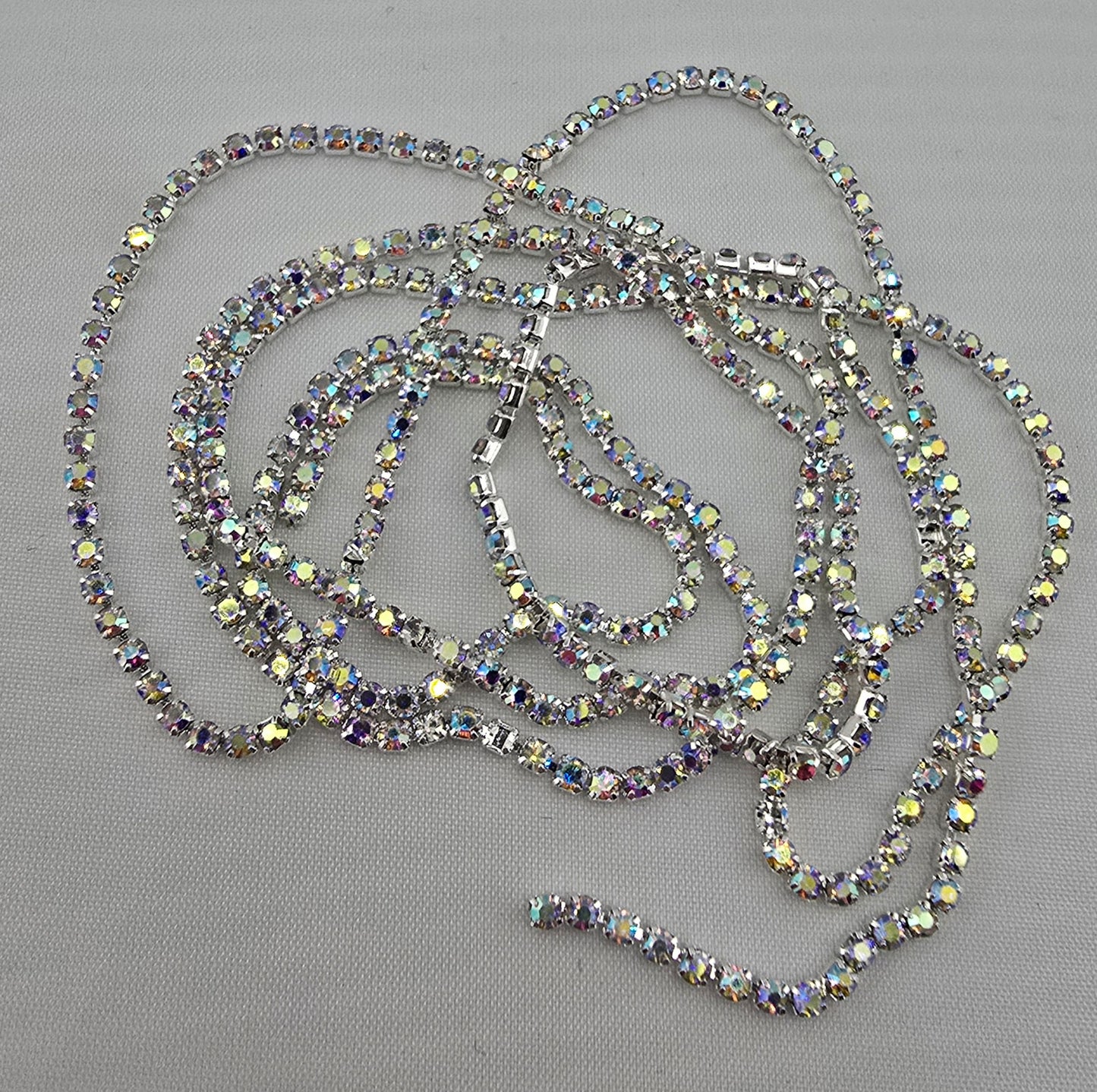 Crystal AB Rhinestone Chain