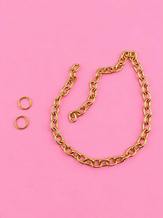 Car Charm Big Link Chain w/Jump Rings