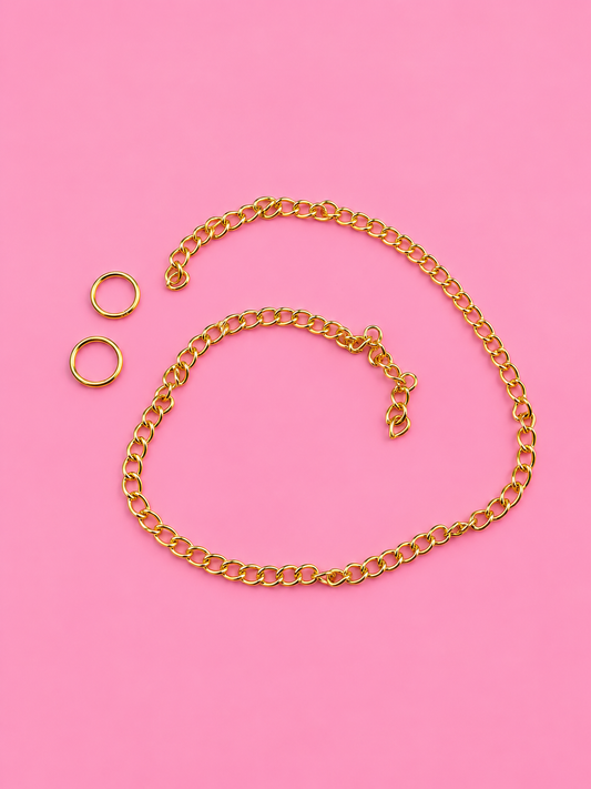 Car Charm Link Chain w/Jump Rings