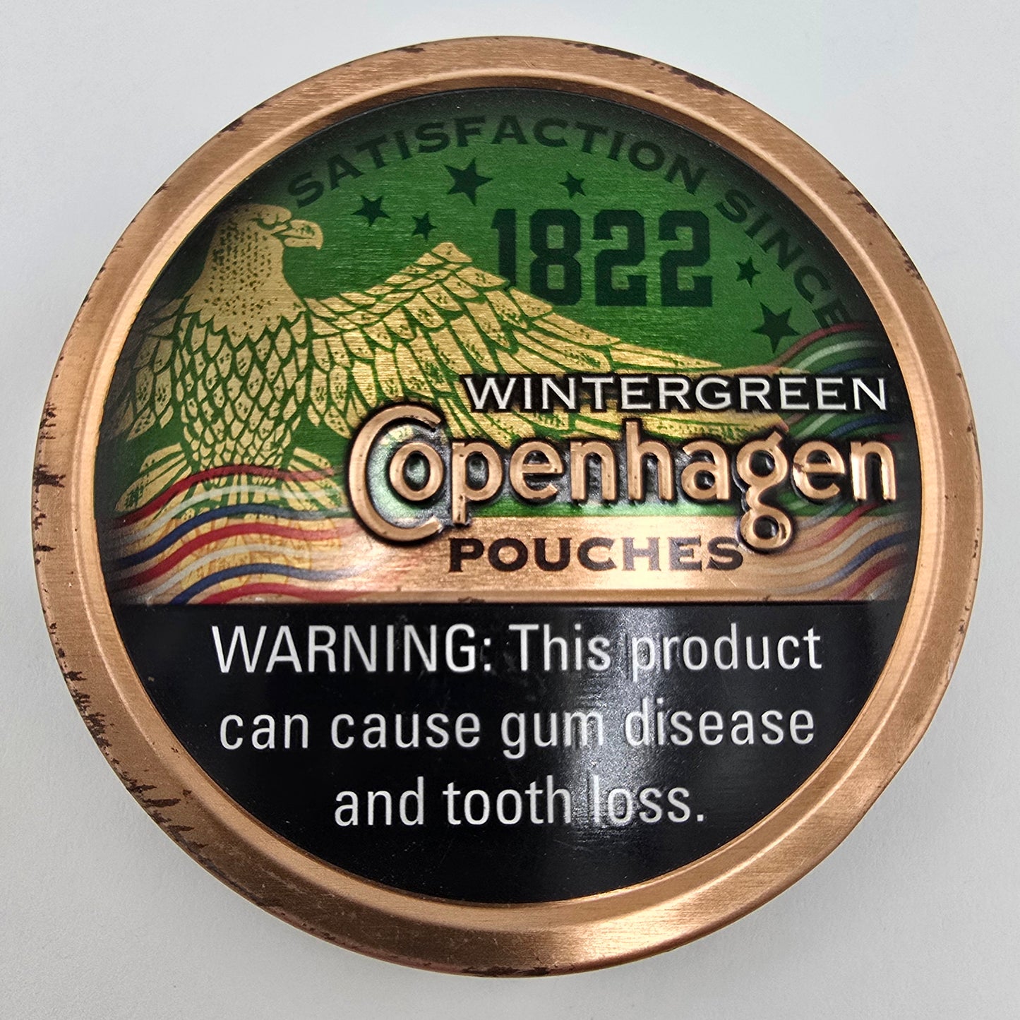 Copenhagen Wintergreen Pouches Patriotic Lid