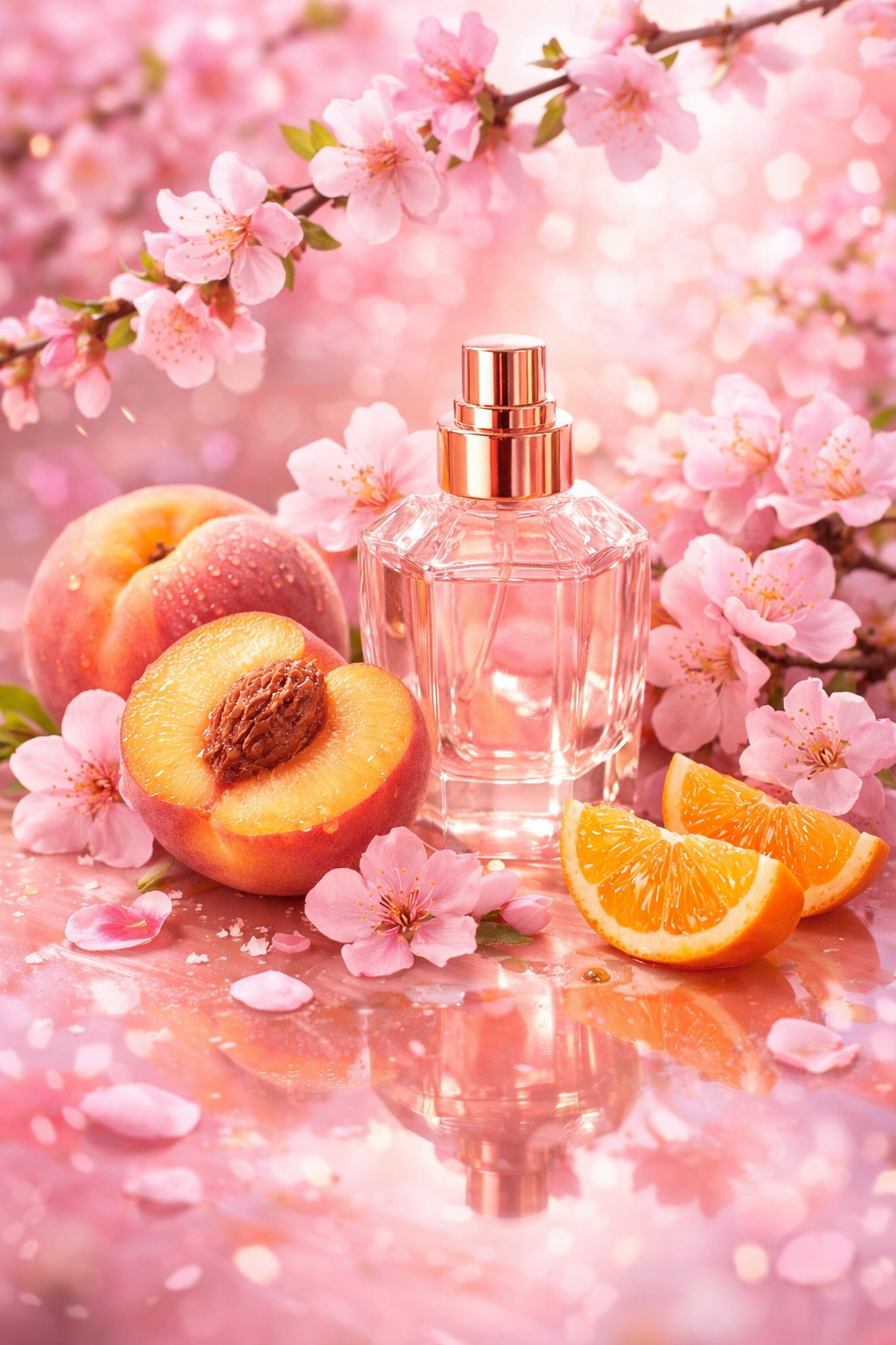 Pink Peach Blossom Scented Aroma Beads