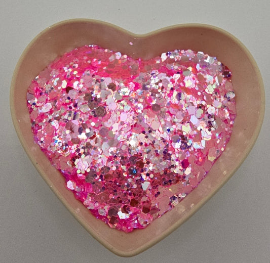 Neon Rose Diamonds Chunky Mix Glitter