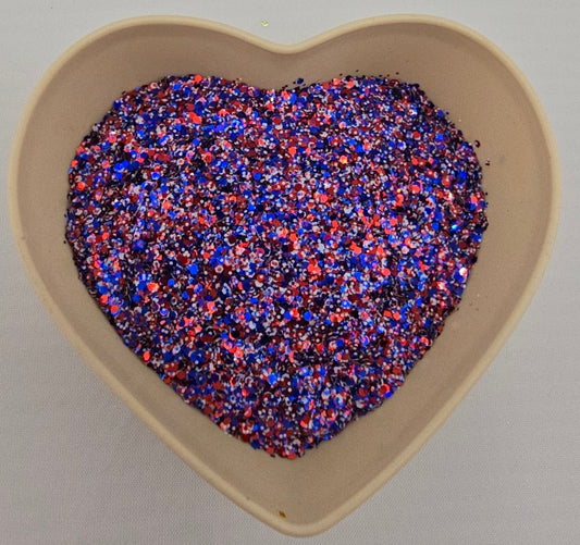 Patriotic Mini Chunky Mix Glitter