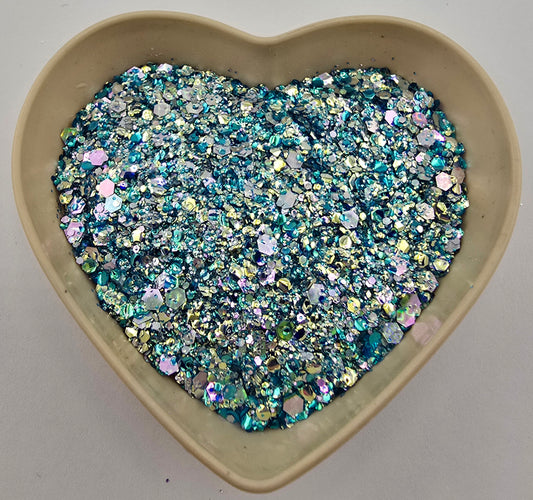 Coraline 3D Bubble Cat Eye Chunky Glitter