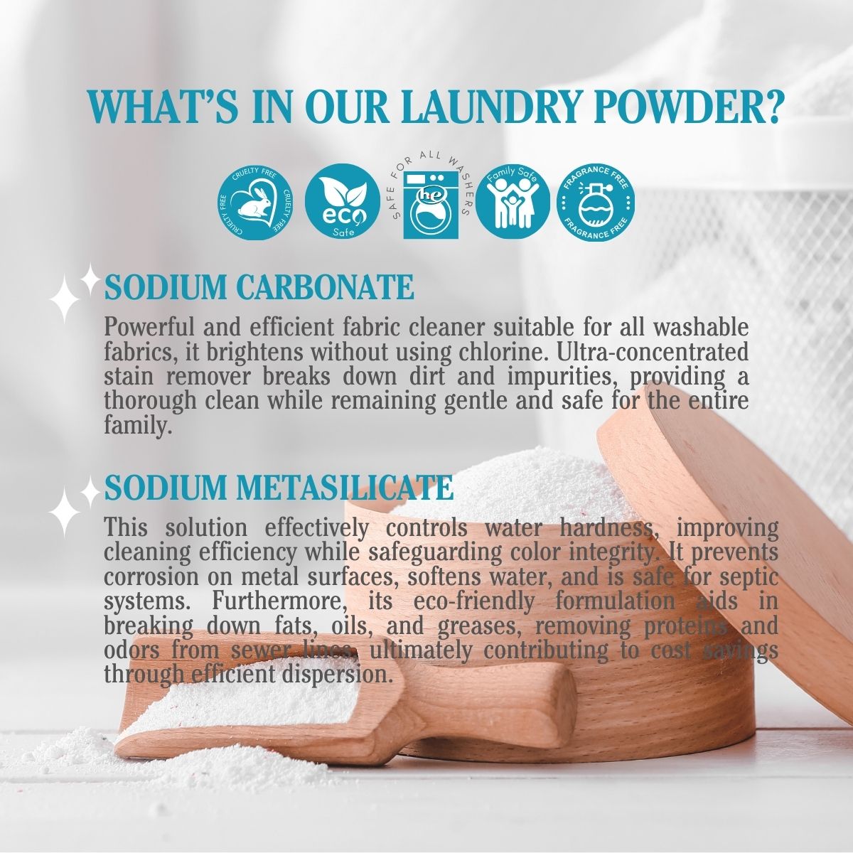 20 lb. Unscented Laundry Powder*