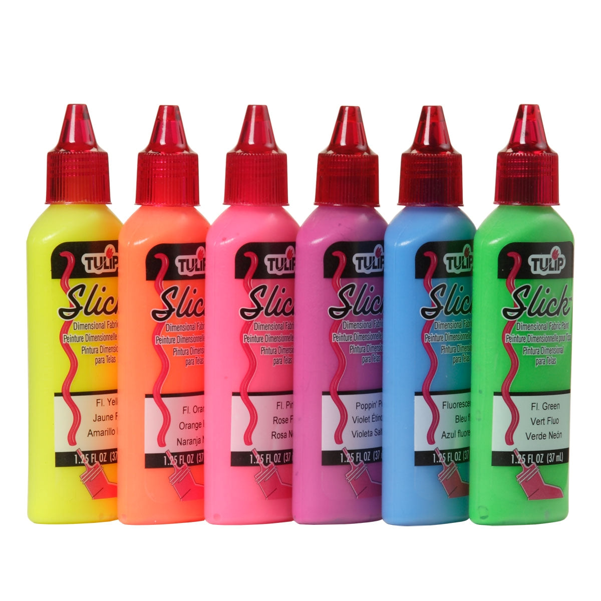 Tulip Dimensional Fabric Paint Neon 6 Pack Clearance