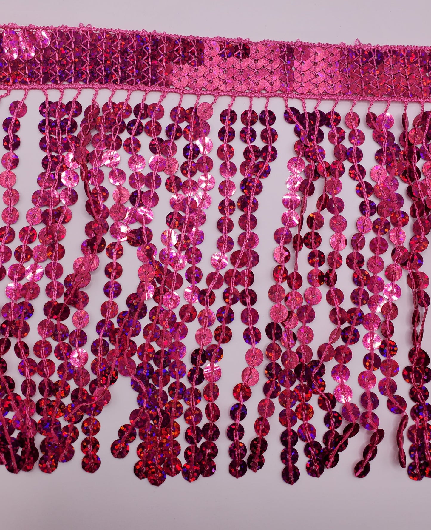 Pink Sequin Fringe