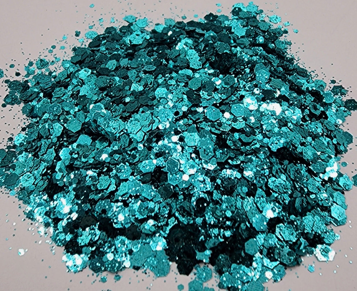 Tiffany Metallic Chunky Mix Glitter Cured Aroma Beads