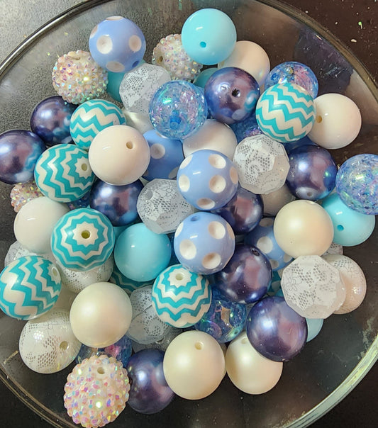 Cinderella 20mm Bubblegum Beads