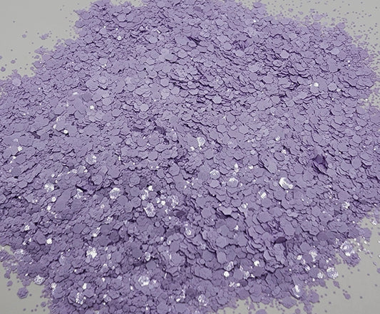 Lavender Matte Chunky Mix Glitter