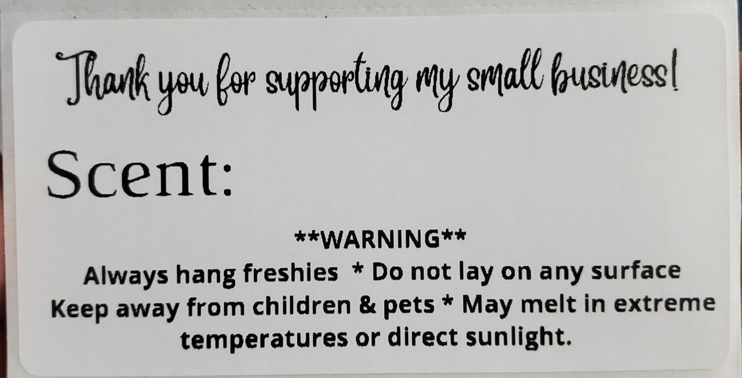 Scent/Warning Labels