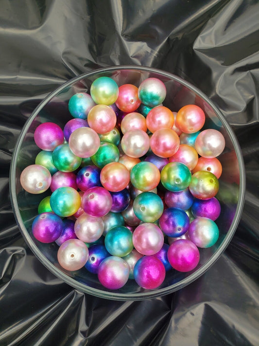 Ombre Pearl Mix 20mm Bubblegum Beads