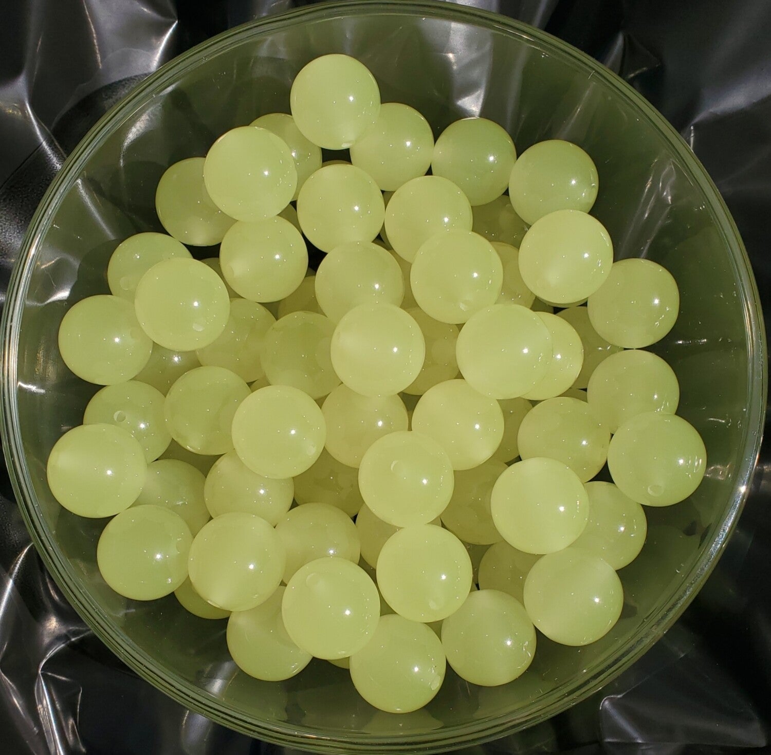 Glow in the Dark 19mm Silicone Bubblegum Beads