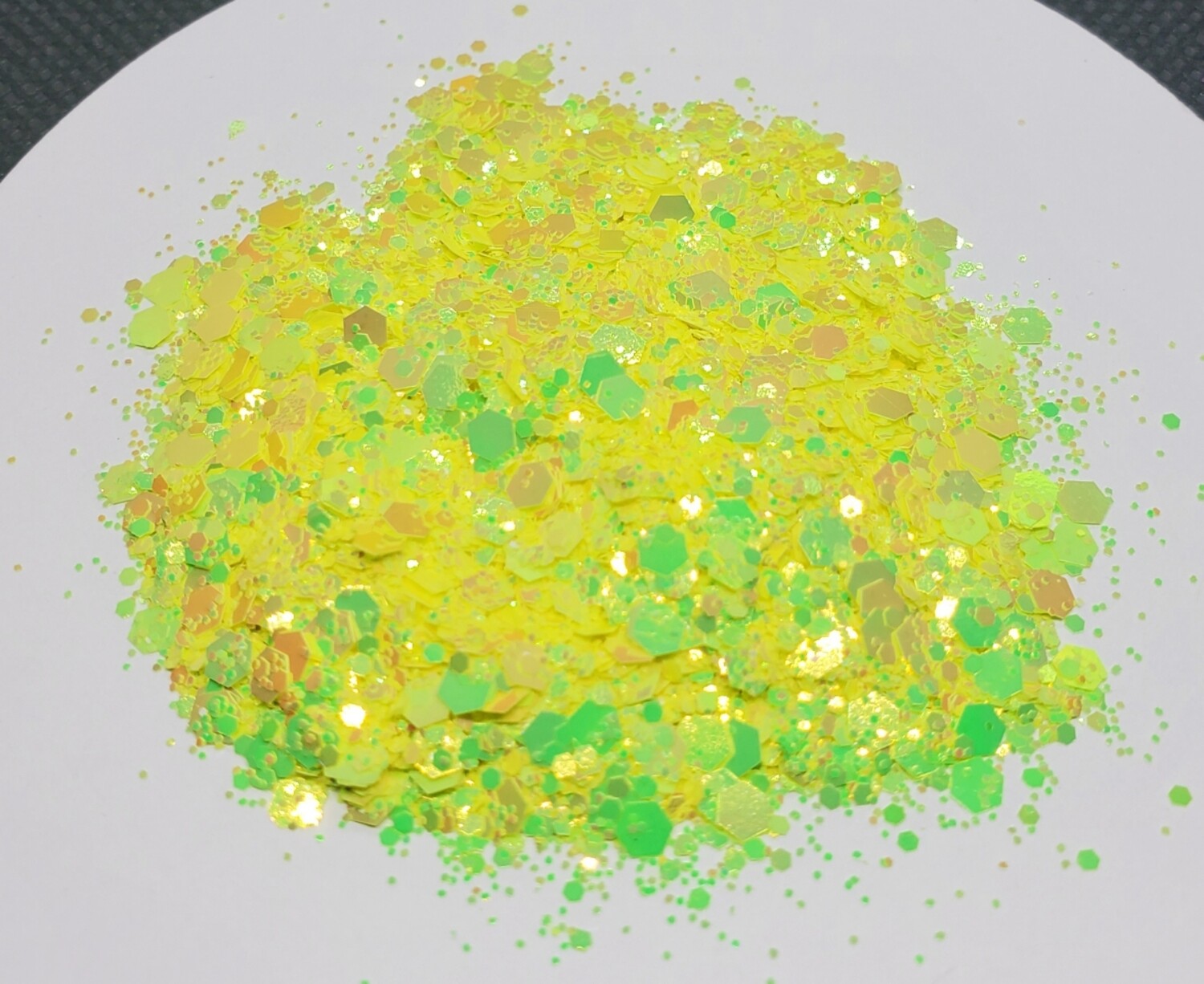 Neon Yellow Holographic Mix Glitter