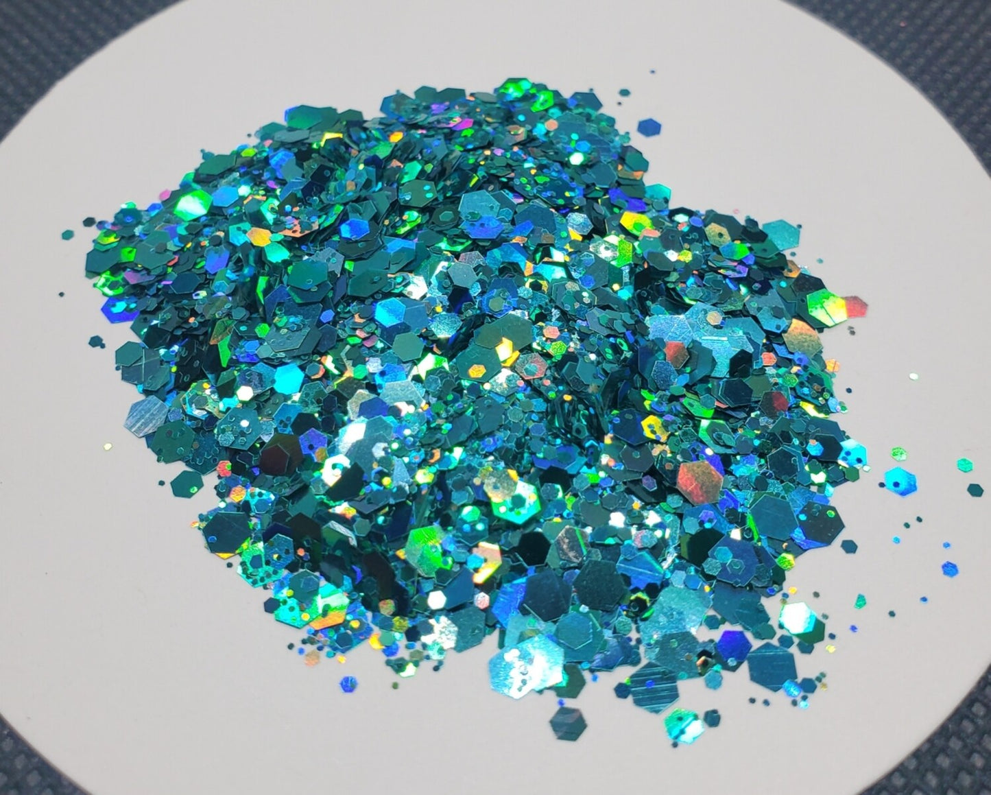 Teal Holographic Mix Glitter