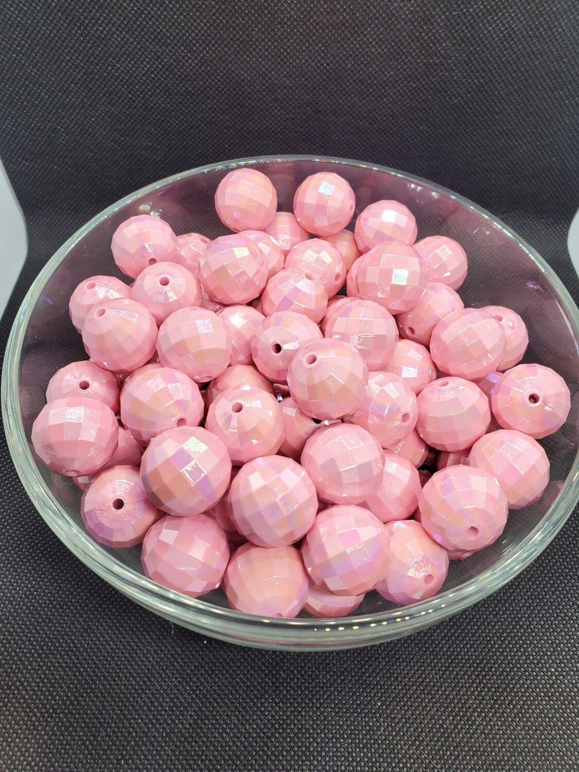 Pink Disco 20mm Bubblegum Beads