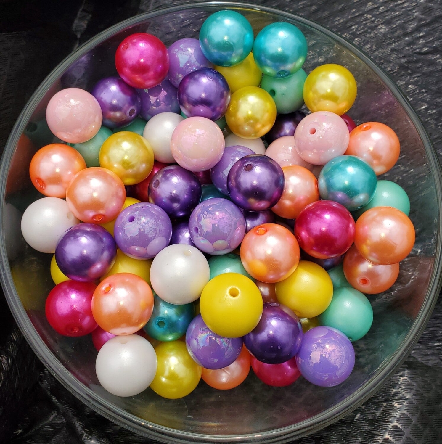 Spring Mix 20mm Bubblegum Beads