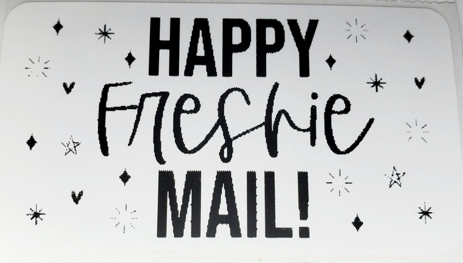 Happy Freshie Mail Stickers