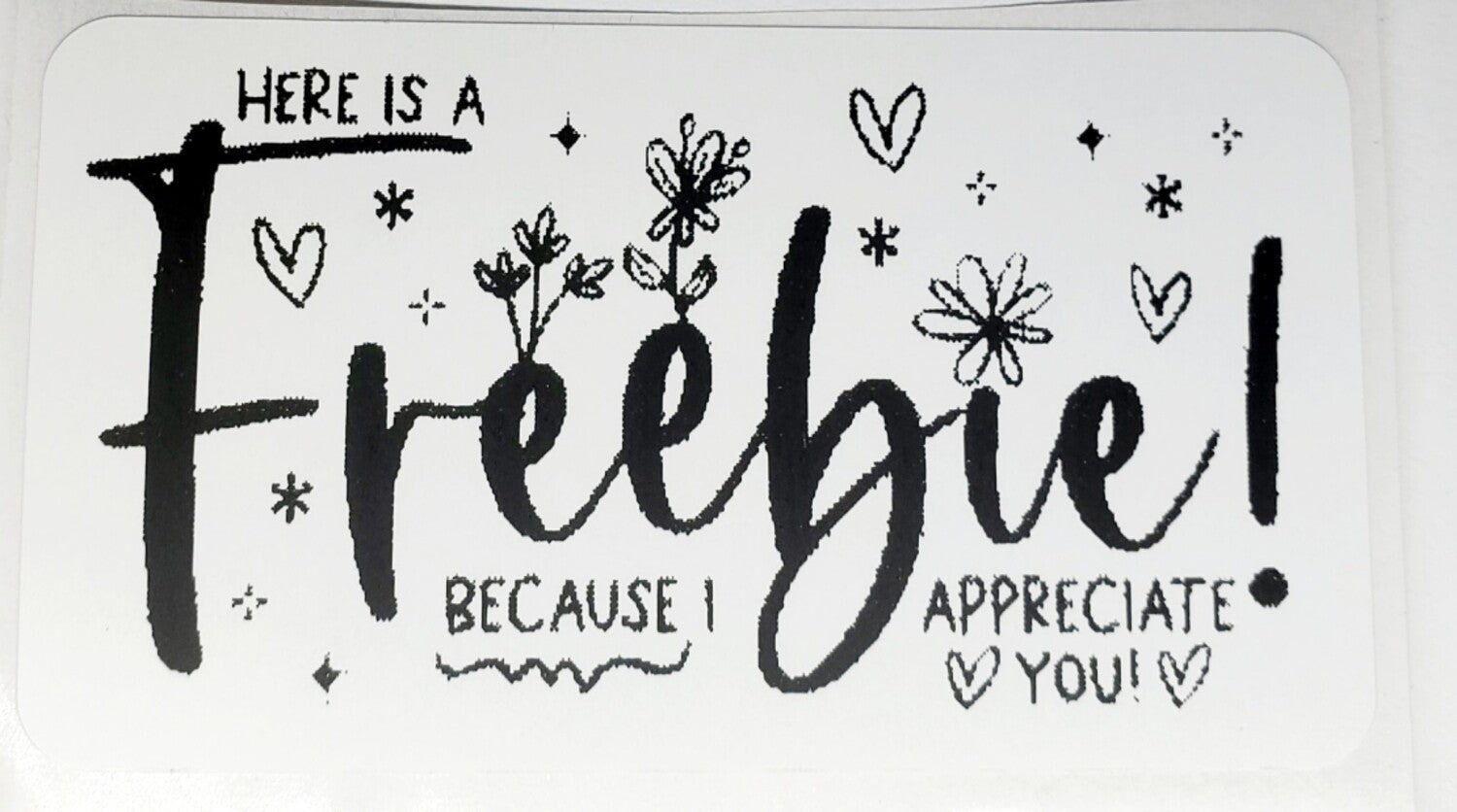 Freebei Sticker Freebie Stickers – Cured Aroma Beads