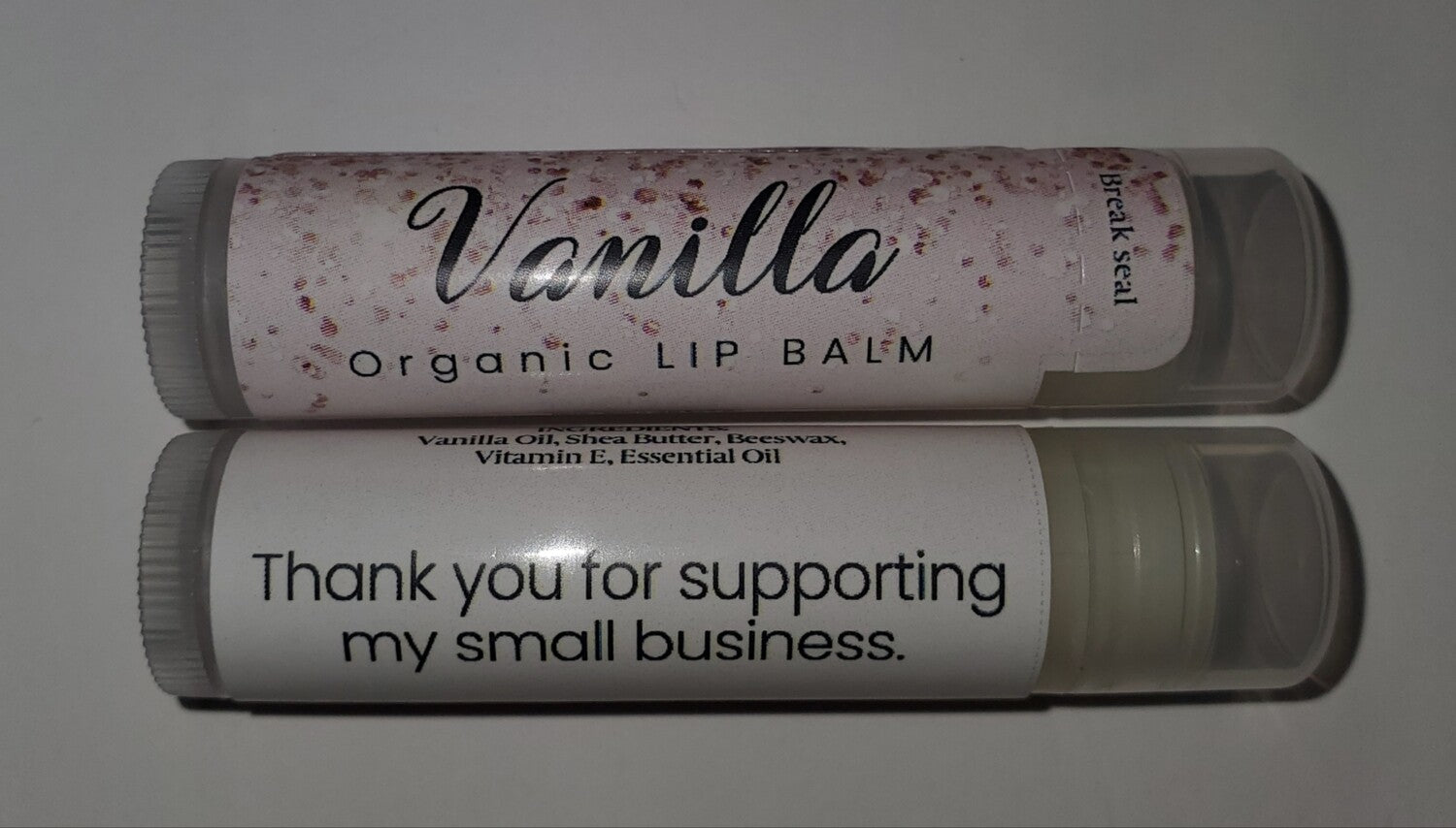 Vanilla Organic Lip Balm