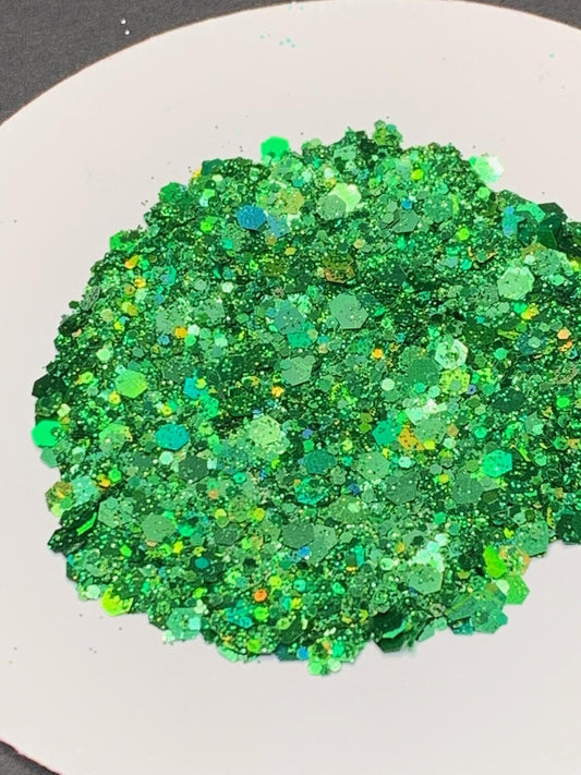 Emerald Holographic Mix Glitter