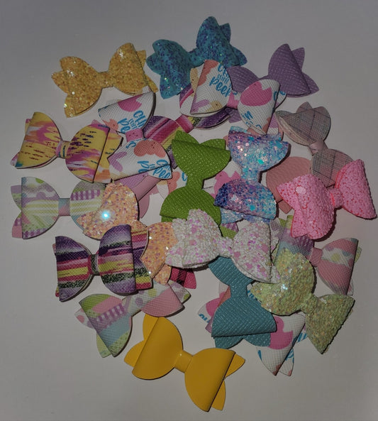 Easter Felt/Faux Leather 1.5" Bow Grab Bag