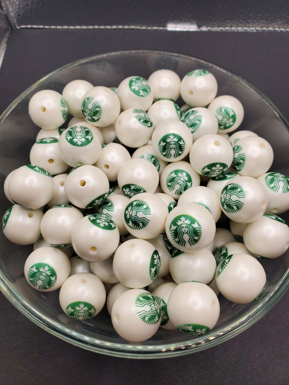 Starbucks 20mm Bubblegum Beads