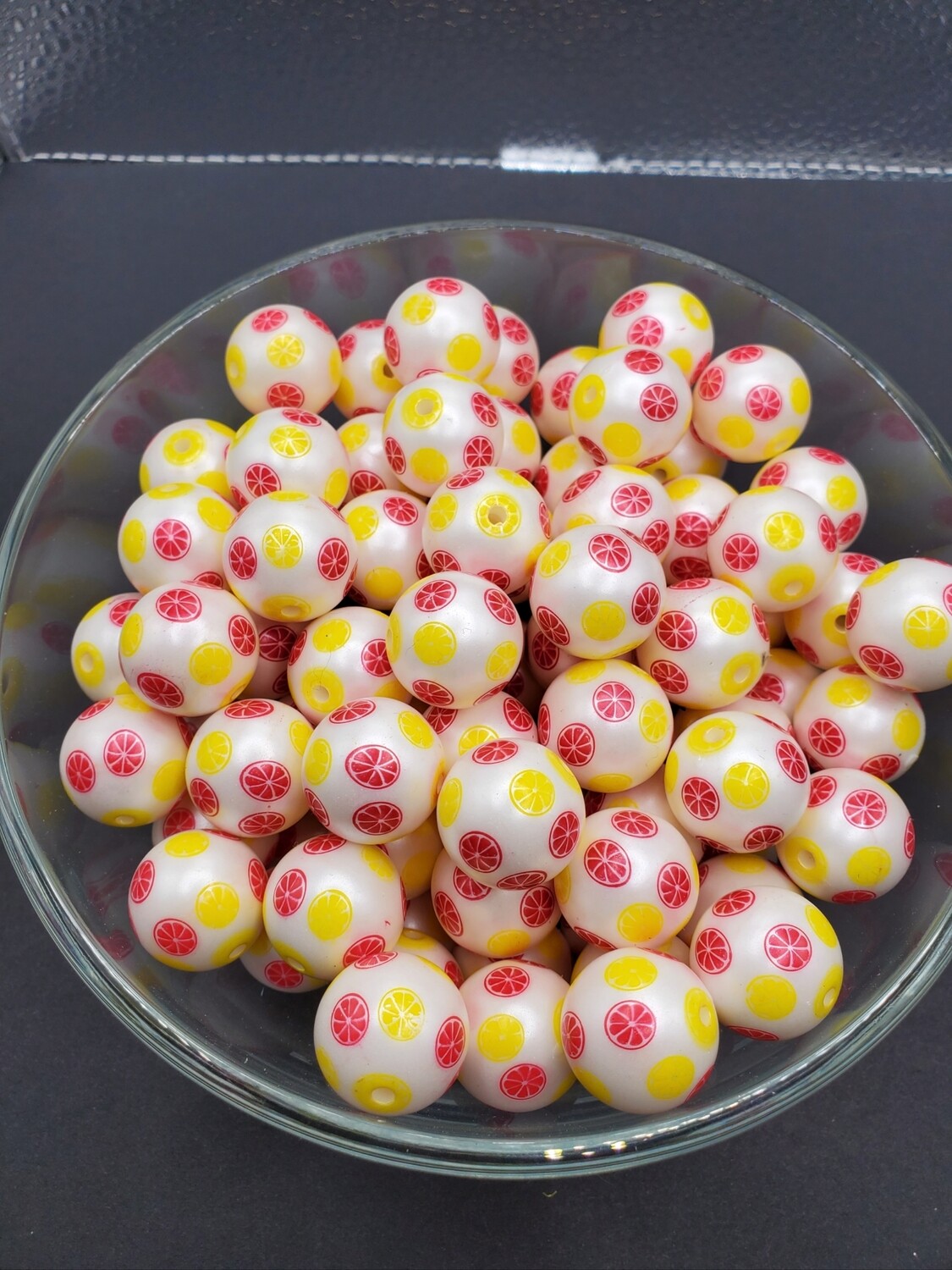 Pink Lemonade 20mm Bubblegum Beads