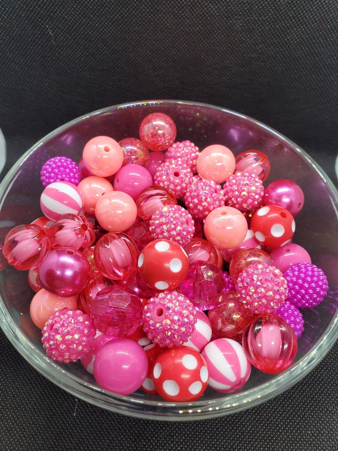 Ballroom Pink Mix 20mm Bubblegum Beads