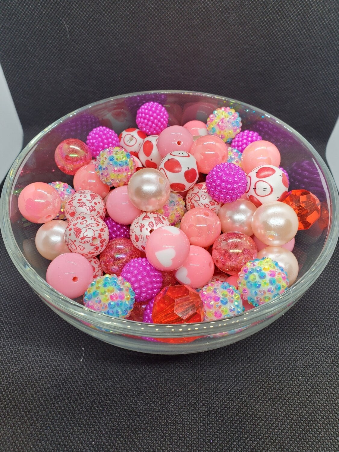 Ballroom Love Mix 20mm Bubblegum Beads