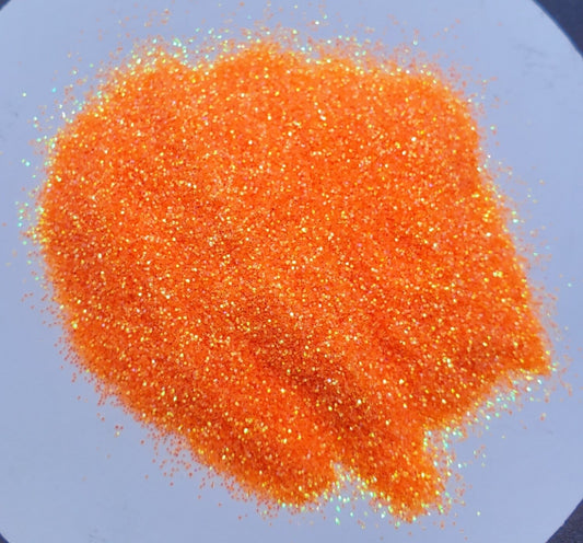 Neon Orange Iridescent Ultra Fine Glitter