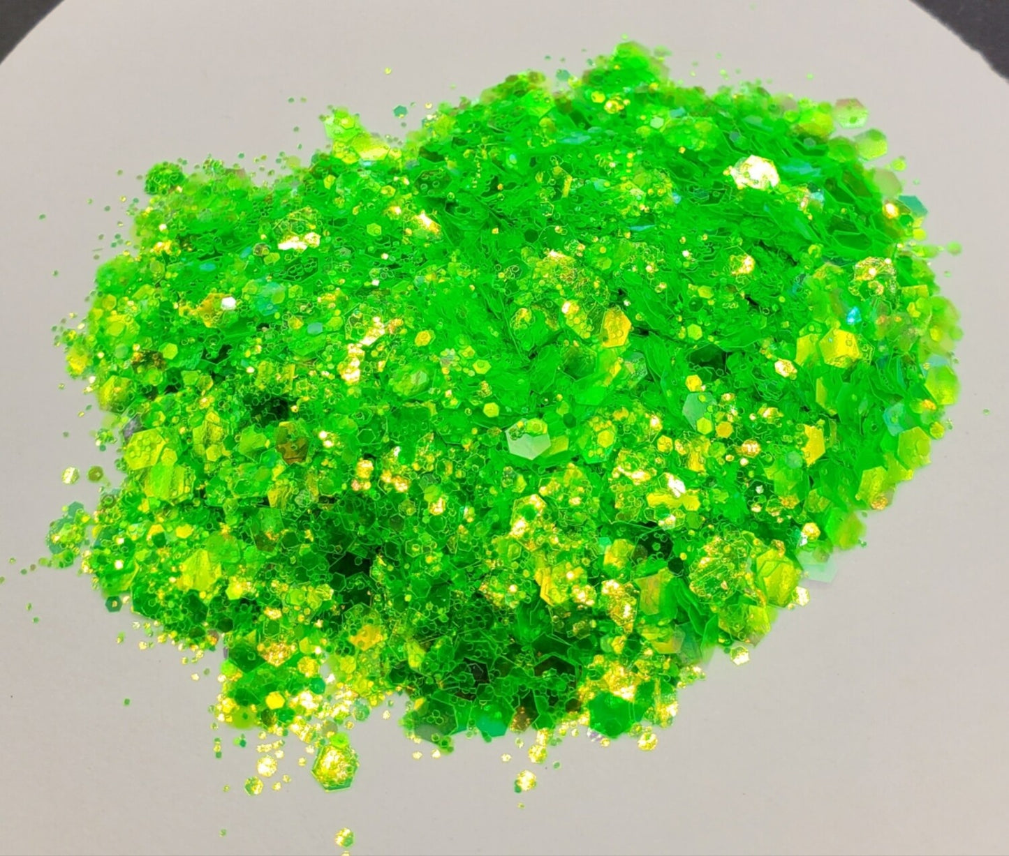 Highlighter Green Glitter