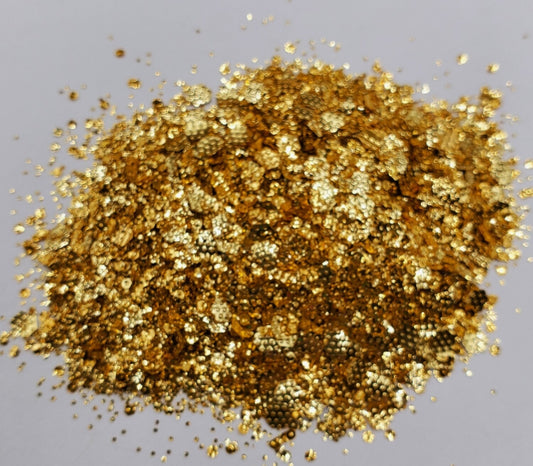 Golden Honeycomb Glitter