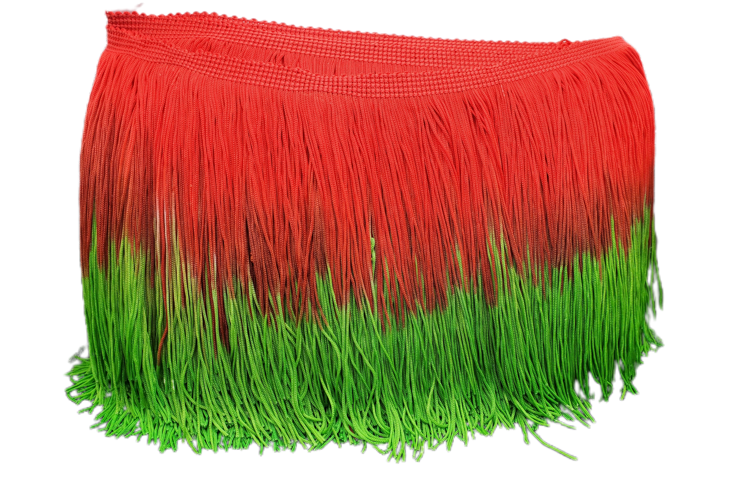 Red Green Ombre Fringe